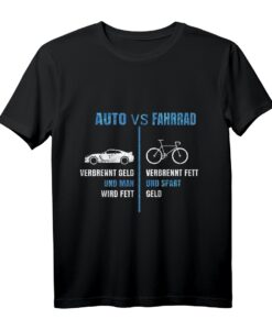 Fahrrad vs Auto T-Shirt  Lustiges Fahrrad Rad Tour Shirt für Radfahrer und Fans, Perfektes Geschenk zu Weihnachten, Geburtstag & Jubiläum