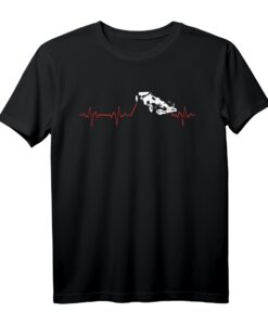 Formel Eins Herzschlag Pulsmotiv T-Shirt für Motorsportfans, Rennfahrer & Autoenthusiasten  Perfekt für Rennen, Driften & Werkstatt