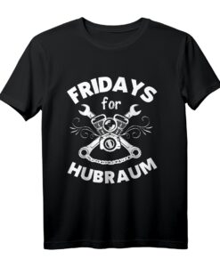 Fridays for Hubraum Lustiges Auto Motor Kolben T-Shirt  Geschenk für Werkstatt- und Autoenthusiasten, Väter, Motorradfahrer & Biker