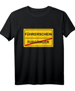Führerschein Bestanden Geschenk für Fahranfänger - T-Shirt mit Ortsschild für erfolgreiche Fahrprüfung & Feier