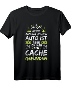 Geocaching Keine Ahnung T-Shirt - Lustiges GPS Cache Motiv für Geocacher, perfekt als Geschenk zu Geburtstag oder Weihnachten