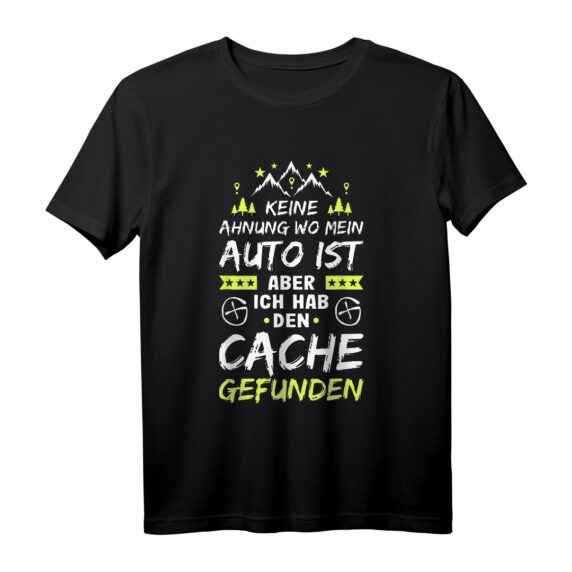 Geocaching Keine Ahnung T-Shirt - Lustiges GPS Cache Motiv für Geocacher, perfekt als Geschenk zu Geburtstag oder Weihnachten