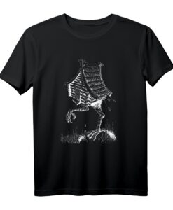Haus von Baba Yaga Slawische Folklore Russland Märchen Kunst T-Shirt  Perfekt für Halloween, Geburtstage & als Geschenk für Märchenliebhaber