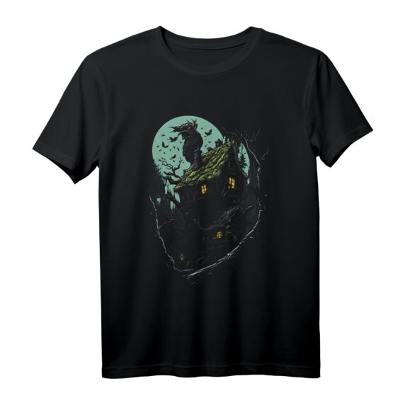 Haus von Baba Yaga Slawische Folklore Russland Märchen Kunst T-Shirt  Perfekt für Weihnachten, Geburtstage & Fans folkloristischer Designs