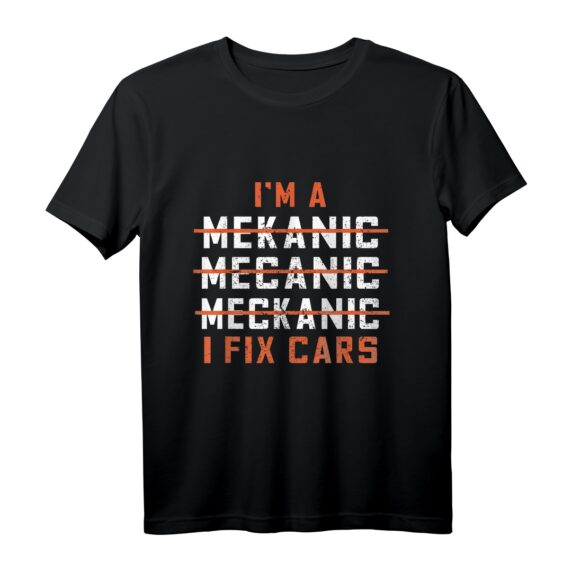 Herren Mechaniker T-Shirt - Lustiges Vintage Retro Design für Autoschrauber, Heimwerker & Garage-Fans, perfektes Geschenk für Papa, Bruder & Meister