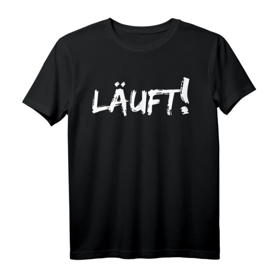 Hobby Marathon laufen - Herren, Damen & Kinder Sport T-Shirt mit Motiv 'läuft!' für Läufer, Radfahrer & Triathleten