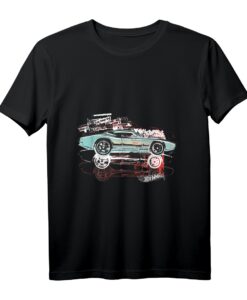 Hot Wheels Auto Vintage T-Shirt - Klassisch geschnitten mit doppeltem Saum, ideal für Auto- und Nostalgiefans