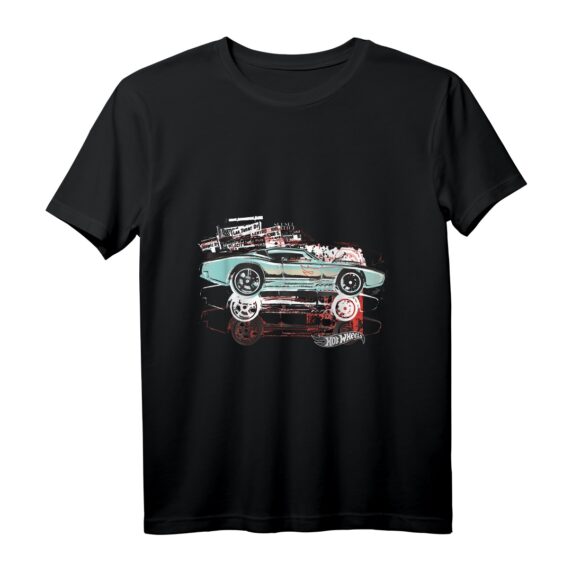 Hot Wheels Auto Vintage T-Shirt - Klassisch geschnitten mit doppeltem Saum, ideal für Auto- und Nostalgiefans