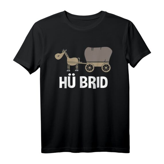 Hü Brid Lustiges Hybrid Auto / Pferd T-Shirt  Humorvolles Land- und Autoliebhaber Motiv
