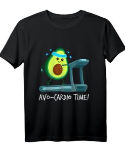 It's AVO-CARDIO Time! Lustiges Avocado Fitness T-Shirt für Sportler, Veganer & Ernährungstrainer  Perfekt für Cardio & Ausdauertraining