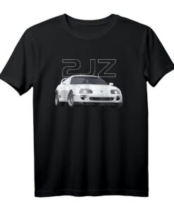 JDM Auto MK4 2JZ Turbo A80 T-Shirt in Weiß  Perfektes Fanartikel für Tuner, Renn- und Drag Racing Fans
