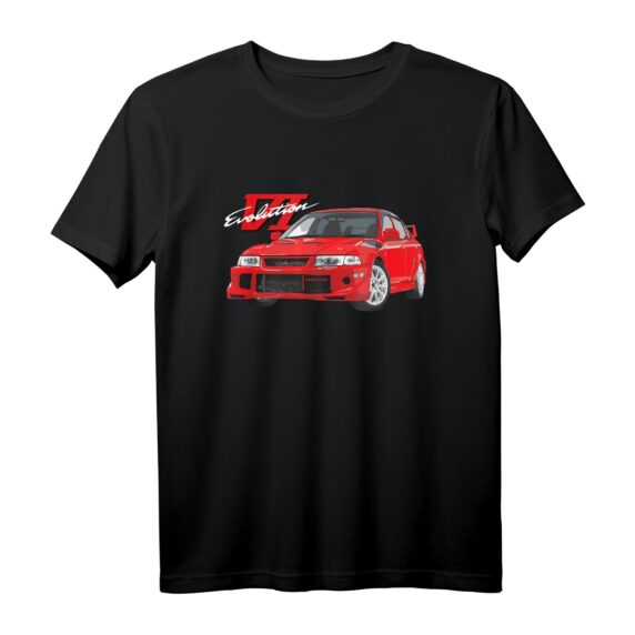 JDM Rally Red EVO 6 TME Auto T-Shirt  Sportlimousine, Rallye, Asphalt & Schotter, Perfekt für Autoenthusiasten und Motorsportfans