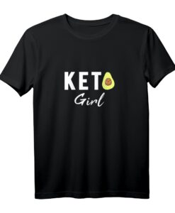 Ketogene Ernährung Avocado Liebe | Keto Power Girl T-Shirt  Motivationsshirt für Frauen im Keto Lifestyle, ideal als Geschenk zu Weihnachten oder Geburtstag