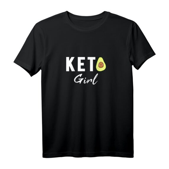 Ketogene Ernährung Avocado Liebe | Keto Power Girl T-Shirt  Motivationsshirt für Frauen im Keto Lifestyle, ideal als Geschenk zu Weihnachten oder Geburtstag