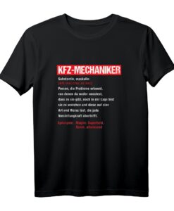 KFZ-Mechaniker Definition Superheld Schrauber Autos Geschenk T-Shirt - Perfektes Werkzeug- und Autoliebhaber-Geschenk für jeden Anlass