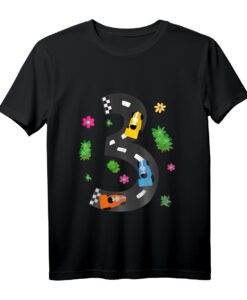 Kinder Auto Fahrzeuge Geburtstagsshirt für den 3. Geburtstag  Perfektes Geschenk für kleine Rennfahrer und Fahrzeugliebhaber