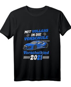 Kinder Auto Vorschule 2021 T-Shirt für Jungen  Perfektes Outfit zum Schulstart und Einschulungsgeschenk