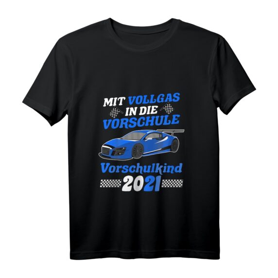 Kinder Auto Vorschule 2021 T-Shirt für Jungen  Perfektes Outfit zum Schulstart und Einschulungsgeschenk