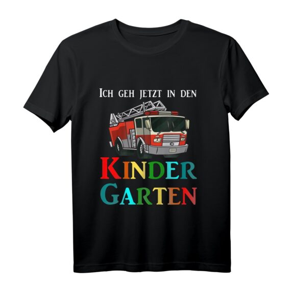 Kinder Feuerwehr T-Shirt Geschenk - Feuerwehrauto Outfit für Jungen & Mädchen, Perfekt für den Kindergartenstart
