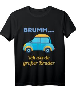 Kinder Großer Bruder Auto Ich werde großer Bruder Geschenk Sohn T-Shirt - Lustiges Babyankündigung T-Shirt für den großen Bruder