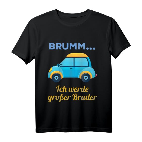 Kinder Großer Bruder Auto Ich werde großer Bruder Geschenk Sohn T-Shirt - Lustiges Babyankündigung T-Shirt für den großen Bruder
