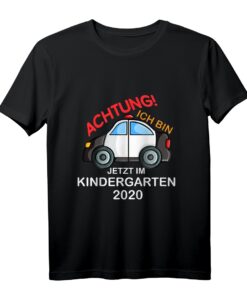 Kinder Kindergarten 2020 T-Shirt mit Polizeiauto - Perfektes Geschenk zum Kindergartenstart für Jungen