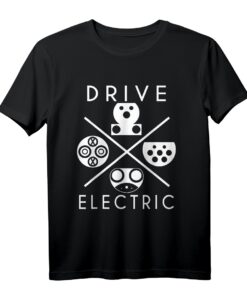 Ladeanschlüsse Elektroauto E-Auto Fahrer Geschenk T-Shirt  Statement für nachhaltige Mobilität & Elektromobilität