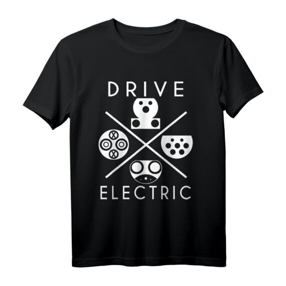 Ladeanschlüsse Elektroauto E-Auto Fahrer Geschenk T-Shirt  Statement für nachhaltige Mobilität & Elektromobilität
