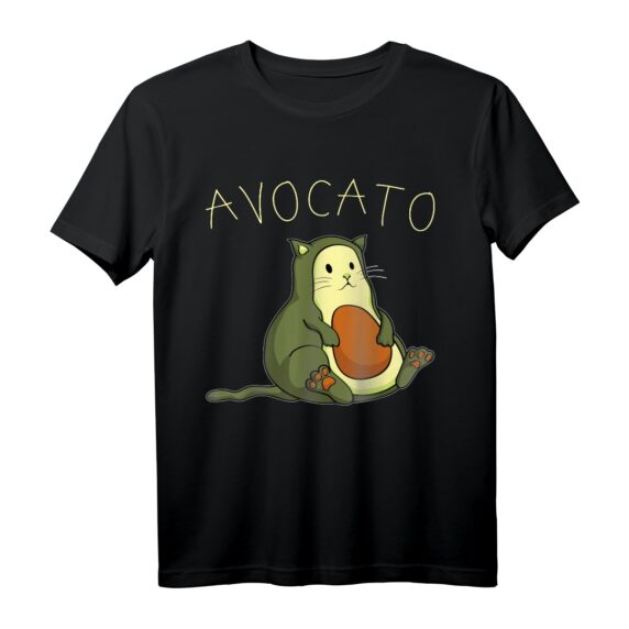 Lustiges Avocado-Katze T-Shirt  Perfektes Geschenk für Katzenliebhaber, Kinder & Freunde zu Geburtstag oder Weihnachten
