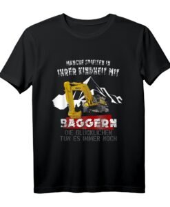 Lustiges Bagger T-Shirt mit Spruch  Perfekt als Geschenk für Baggerfahrer, Baustellenliebhaber & Kinder, ideal zu Geburtstag & Weihnachten