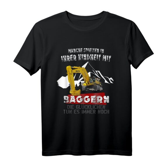 Lustiges Bagger T-Shirt mit Spruch  Perfekt als Geschenk für Baggerfahrer, Baustellenliebhaber & Kinder, ideal zu Geburtstag & Weihnachten