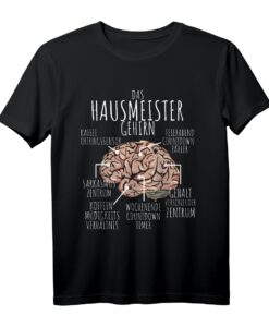 Lustiges Hausmeister Gehirn Geschenk für Hausbetreuer T-Shirt  Perfekt für Hausverwalter, Facility Manager, Weihnachten & Geburtstag