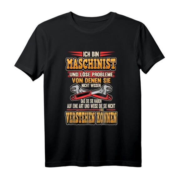 Lustiges Maschinist & Mechaniker T-Shirt  Geschenkidee für Automechaniker, Kfz-Mechaniker & Hobby Schrauber zu Geburtstag & Weihnachten
