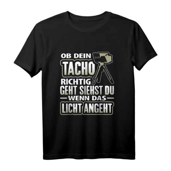 Lustiges T-Shirt Tacho | Tuning Autofahren Spruch Geschenk für Mechaniker, Raser & Autoschrauber  Perfekt zum Geburtstag