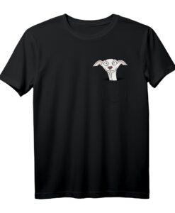 Lustiges Windhund T-Shirt mit Taschen-Design  Perfektes Geschenk für Hundeliebhaber, Windhund- und Galgo-Fans