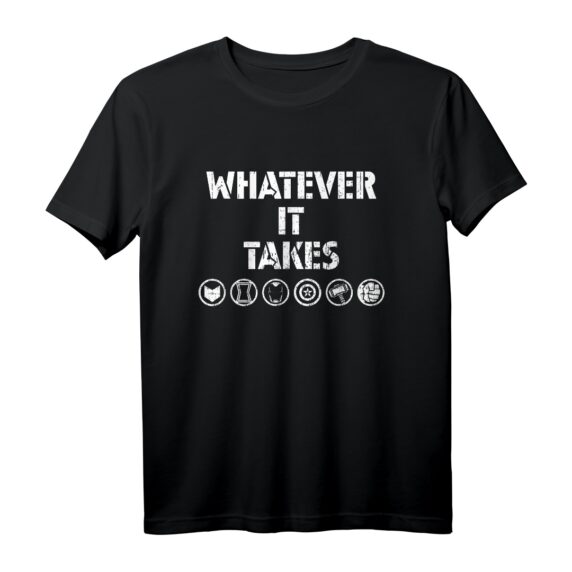 Marvel Avengers Endgame 'Whatever It Takes' T-Shirt  Offizielles Marvel Merchandise für Männer, Frauen, Jungen & Mädchen