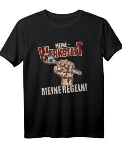 Meine Werkstatt meine Regeln - Lustiges KFZ Mechatroniker & Handwerker T-Shirt als Geschenk für Auto Liebhaber, Schrauber & Männer in der Werkstatt