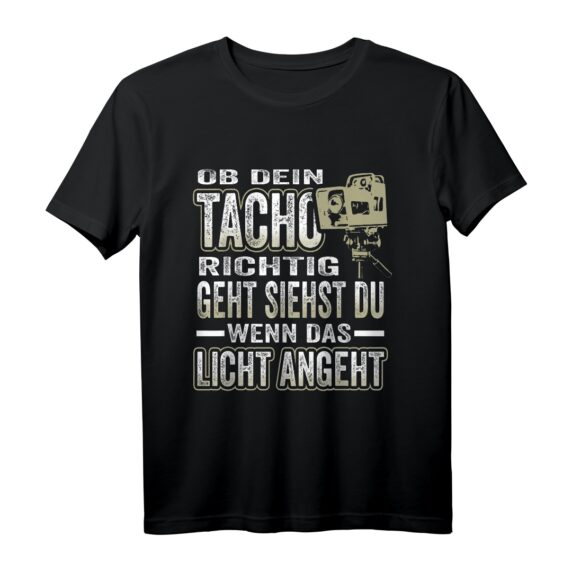 Mobile Blitzanlage Tacho Raser T-Shirt für Tuner, Schrauber & Motorsportfans  Lustiges Outfit für Automechaniker, KFZ Mechaniker & Raser