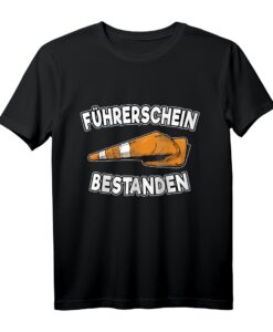 Motorrad Zweirad Führerschein Bestanden T-Shirt  Lustiges Geschenk für Fahranfänger, Staplerfahrer, LKW- und Boot-Führerschein