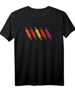 Nudelholz Bäcker Backen Retro Vintage T-Shirt  Humorvolles Backmotive Geschenk für Bäcker, Azubis & Hobbybäcker zum Oktoberfest & Welttag des Backens