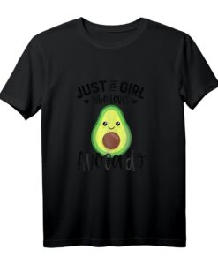 Nur ein Mädchen, das Avocado liebt - Lustiges Avocado T-Shirt für Frauen, Mädchen & Kinder, ideales Geschenk für Veganer, Vegetarier & Avocado-Fans