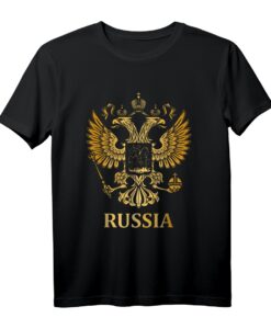 Russisches Wappen & Emblem T-Shirt - Geschenk für Russlandliebhaber, Stolz zeigen & kulturelle Identität ausstrahlen