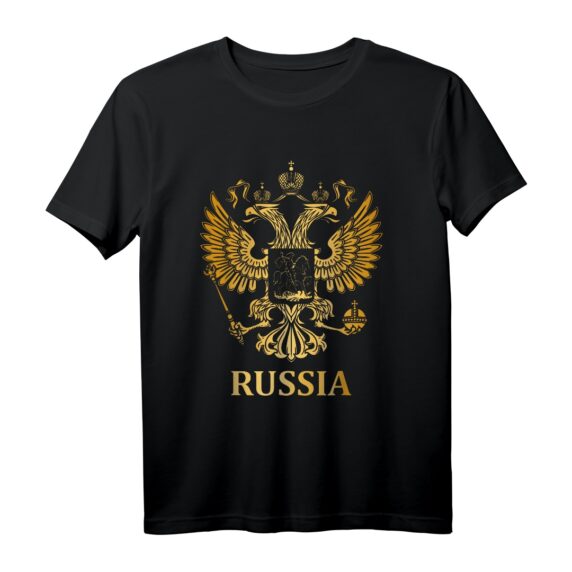 Russisches Wappen & Emblem T-Shirt - Geschenk für Russlandliebhaber, Stolz zeigen & kulturelle Identität ausstrahlen