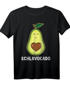 Schlavocado Avocado Schlafanzug mit Herz - Lustiges Schlafoutfit & Pyjama für Damen und Herren