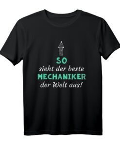 So sieht der beste Mechaniker aus KFZ Schrauber Geschenk T-Shirt  Perfekt für Geburtstage, Weihnachten & Auto-Freaks