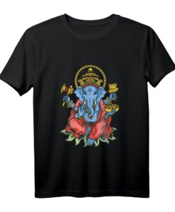 Spirituelles Ganesha Meditation Yoga T-Shirt  Klassisch geschnitten, perfekt für Yoga und Meditation
