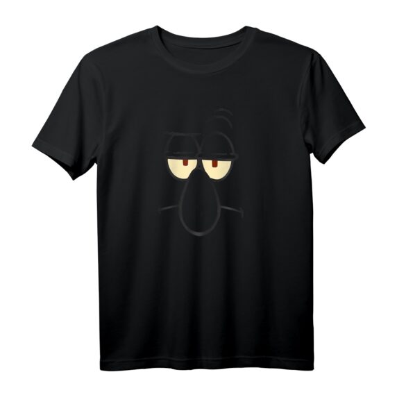 SpongeBob SquarePants Halloween Squidward Big Face Costume T-Shirt - Offiziell lizenziertes Merch für Kostümpartys und Fans