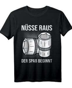 Steckschlüssel Nusskasten KFZ Mechaniker Schrauber T-Shirt  Humorvolles Werkstattoutfit für Automechaniker & Handwerker