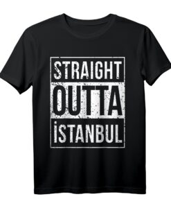 STRAIGHT OUTTA Istanbul 34 Memleket Türkei Geschenkidee T-Shirt  Perfekt für Istanbul-Fans & Heimatliebe