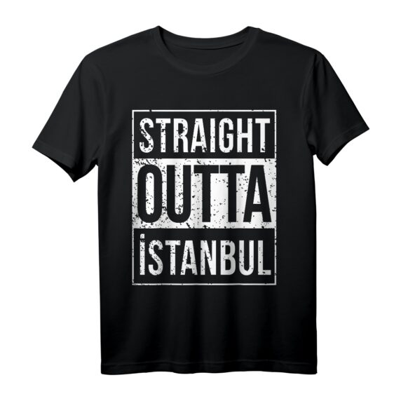 STRAIGHT OUTTA Istanbul 34 Memleket Türkei Geschenkidee T-Shirt  Perfekt für Istanbul-Fans & Heimatliebe